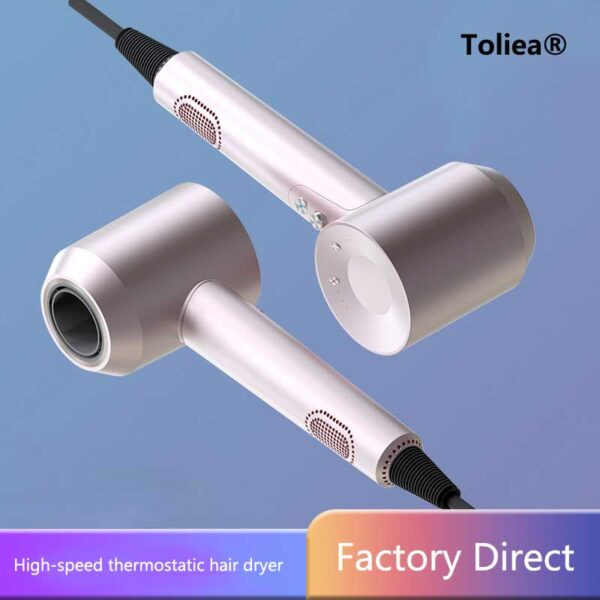 Toliea Home Speed Hair Dryer,intelligent TemperatureControl,110,000 RPM Brushless Motor,FourTemperature Settings