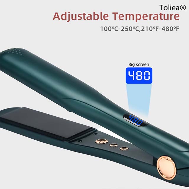 Toliea® 2-in-1 Adjustable Temperature Professional Salon Curling Iron and Hair Straightener TL-12-05