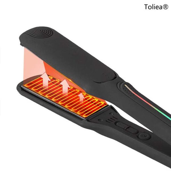 Toliea® 2-in-1 Adjustable Temperature Professional Salon Curling Iron and Hair Straightener TL-12-06