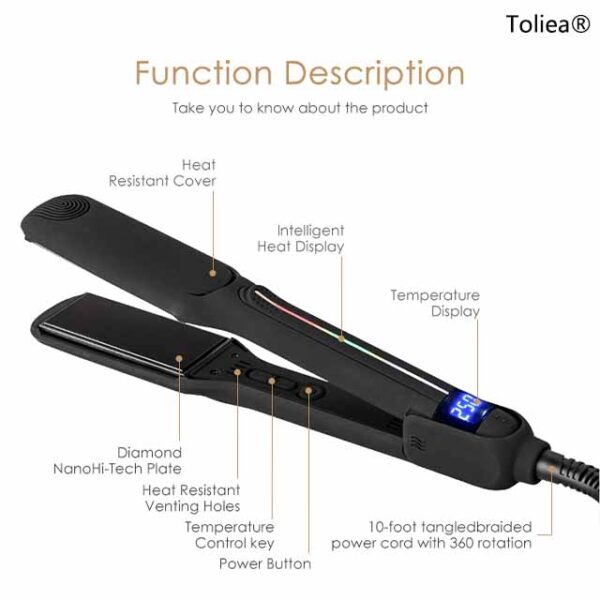 Toliea® Best Professional Ceramic Hair Straightener TL-11-06