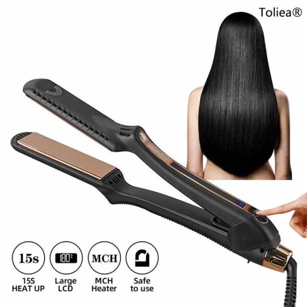 Toliea® Portable Titanium MCH Heating Plate Professional Hair Straightener TL-13-01