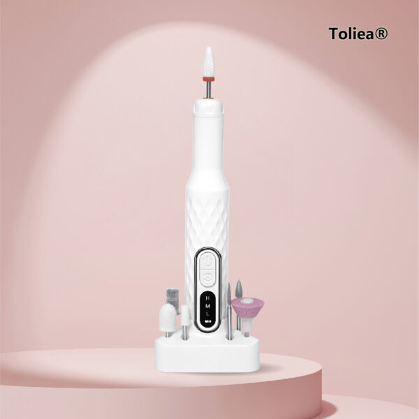 Toliea TL-A1 15,000 RPM Rechargeable Electric Manicure Treatment Kit with Nail Drill and Rechargeable Base - Image 6